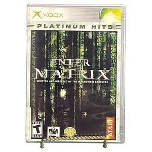 Enter the Matrix (Microsoft XBOX) TESTED Complete Case Disc Book Video Game
